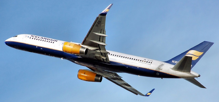 Icelandair vliegtuig header