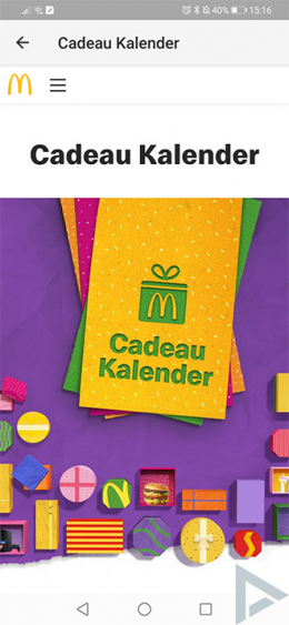 McDonald's Cadeau Kalender 2019