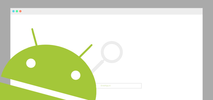 Android zoekmachine header