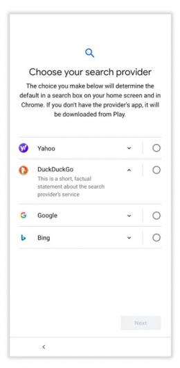 Google Android zoekmachine