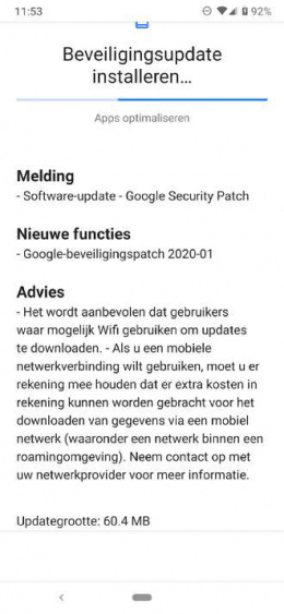 Nokia 6.2 beveiligingsupdate januari 2020