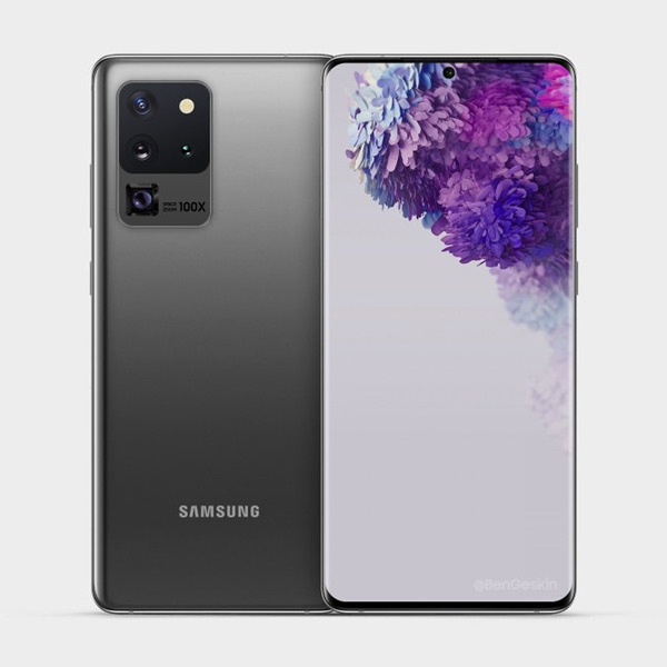 Samsung Galaxy S20 Ultra render