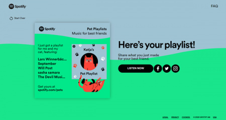 Spotify afspeellijst huisdier