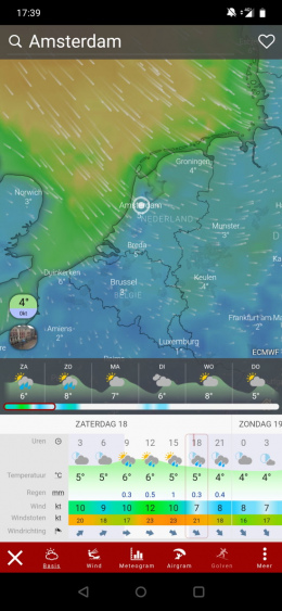 windy meerdaagse verwachting