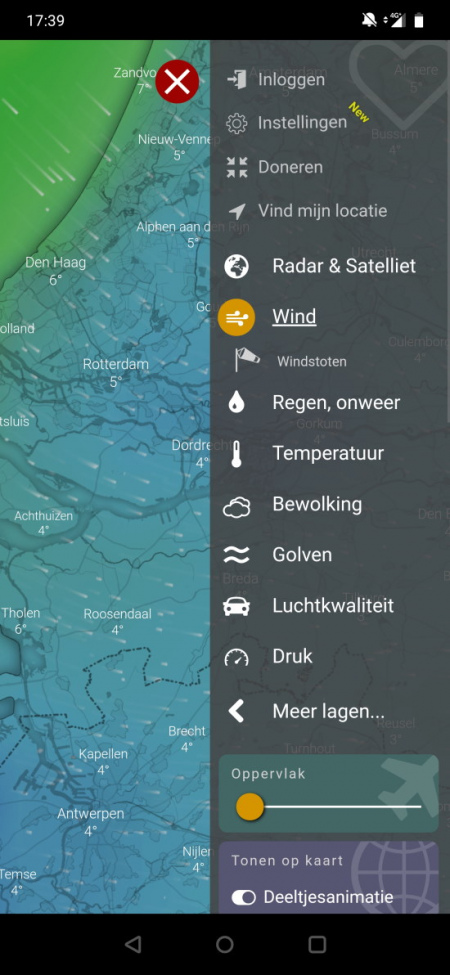 Windy weather maps