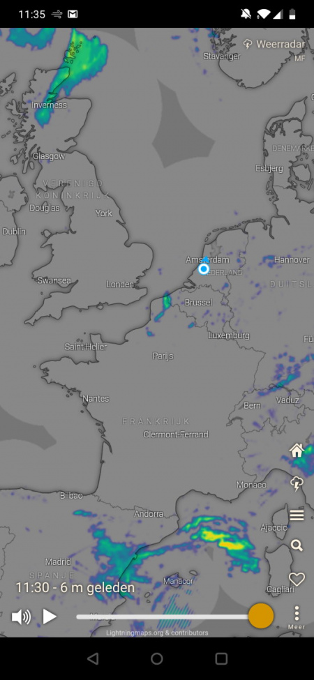 Windy weerapp radar