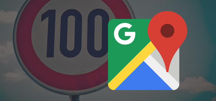 Google Maps snelheid header
