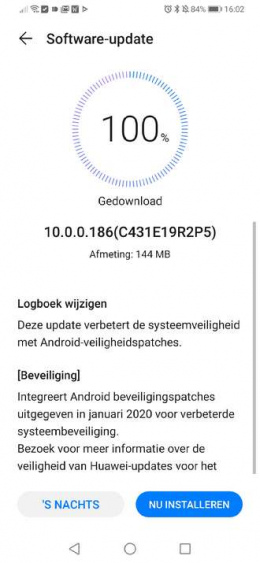 Huawei P30 pro januari-update