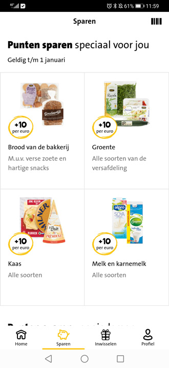 Extra's app: voor gratis boodschappen en dagjes uit