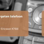 De vergeten telefoon: Sony Ericsson K750i