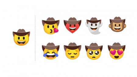 Gboard emoji cowboy