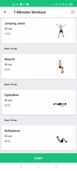 7 minuten workout app