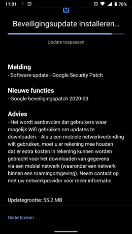 Nokia 6.1 maart patch