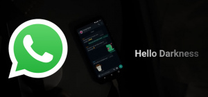 WhatsApp donker thema header