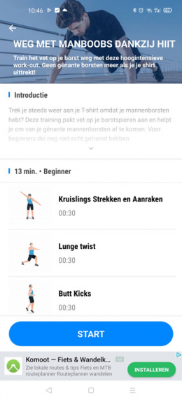 Workouts fitness app