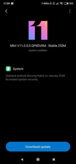 Xiaomi Mi 9T Pro januari update