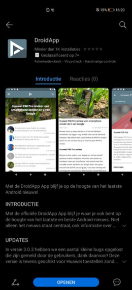 DroidApp App Huawei AppGallery