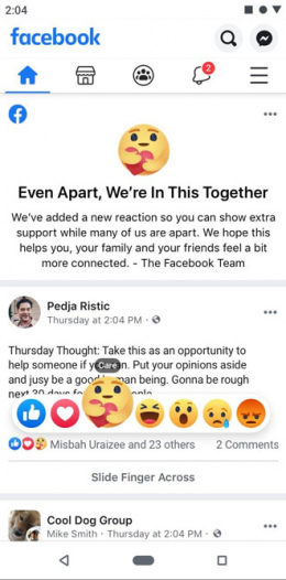 Facebook Care Emoji