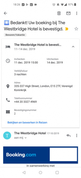 Gmail overzichtskaart