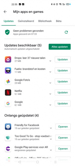 Google Play Store Mijn Apps