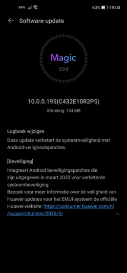Honor View 20 maart 2020 patch