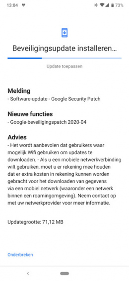 Nokia 6.2 beveiligingsupdate april 2020