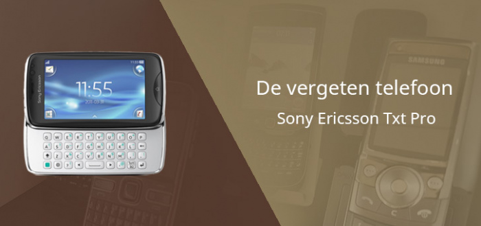De vergeten telefoon: Sony Ericsson Txt Pro