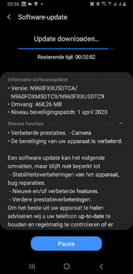 Galaxy note 9 april patch 