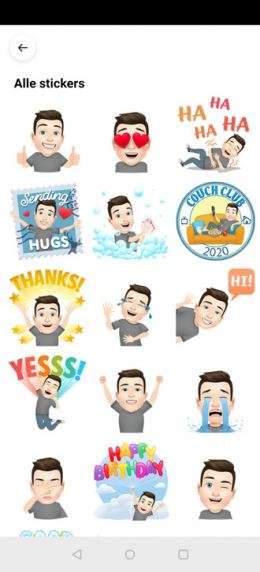 Facebook Avatars stickers