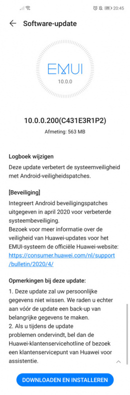 Huawei Nova 5T April 2020-patch