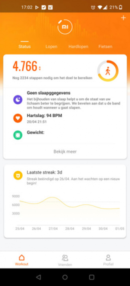 Mi Fit app