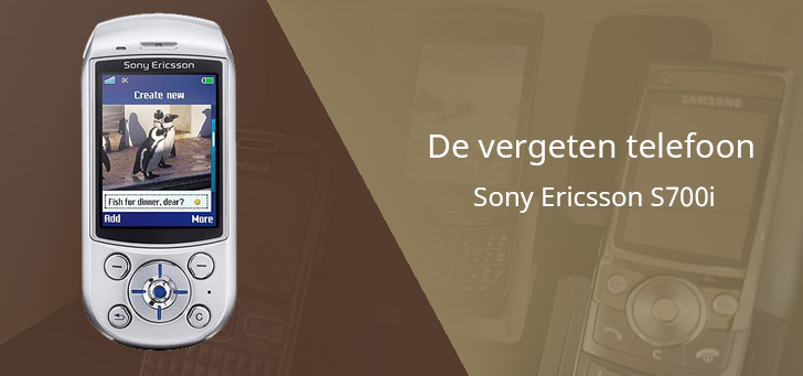 Sony Ericsson S700i vergeten header