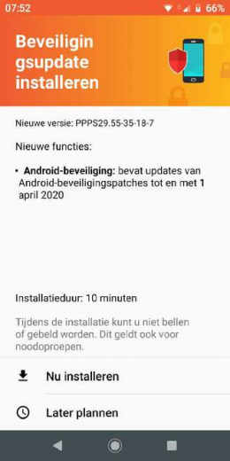 moto g6 play beveiligingsupdate april 2020