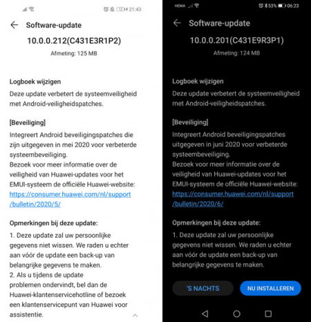 Huawei Nova 5T Honor 10 Lite update