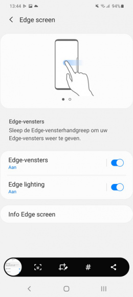 Samsung Galaxy S20 Screenshot maken