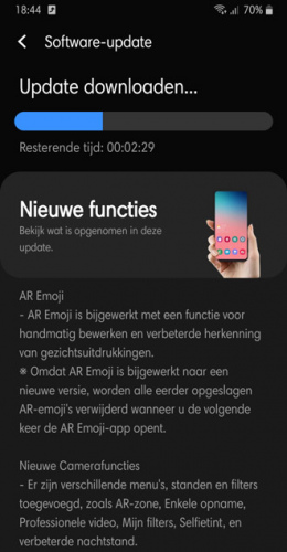 Samsung galaxy Note 9 One UI 2.1