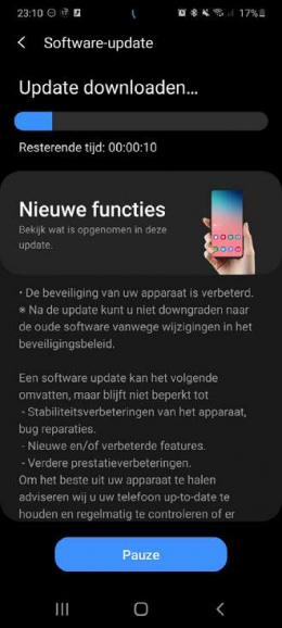 galaxy S20 juni update