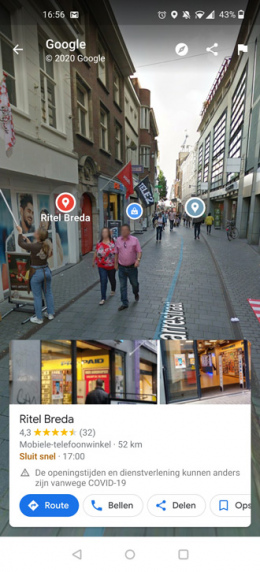 Google Maps Street View markeringen