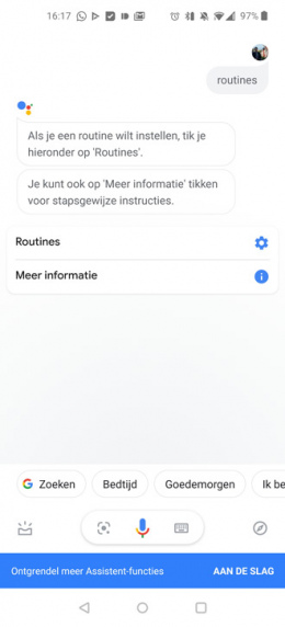 Google routines commando