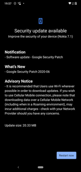 Nokia 7.1 juni patch