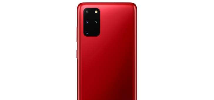 Samsung Galaxy S20+ aura red header