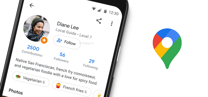 google maps social header