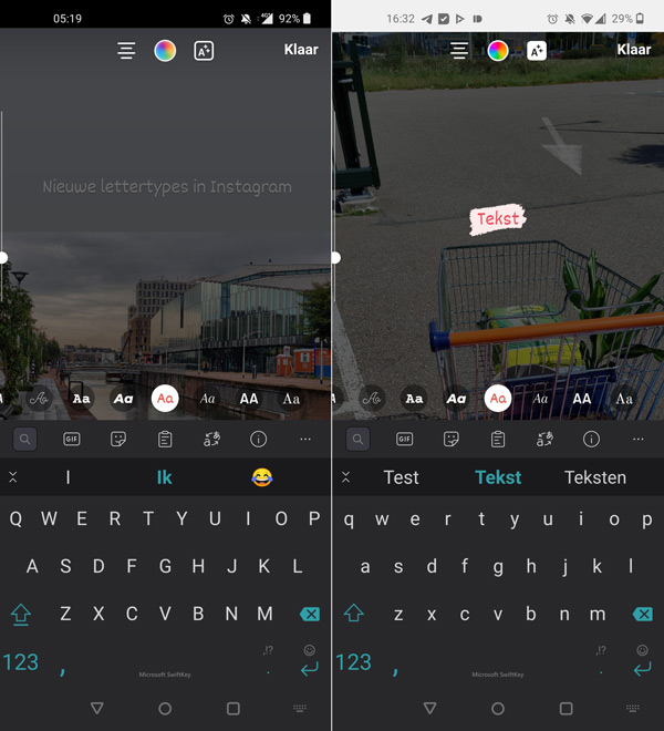Instagram Stories lettertype