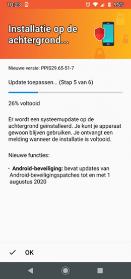 Moto G8 Plus augustus 2020 update