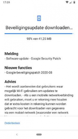 Nokia 6.1 beveiligingsupdate augustus 2020