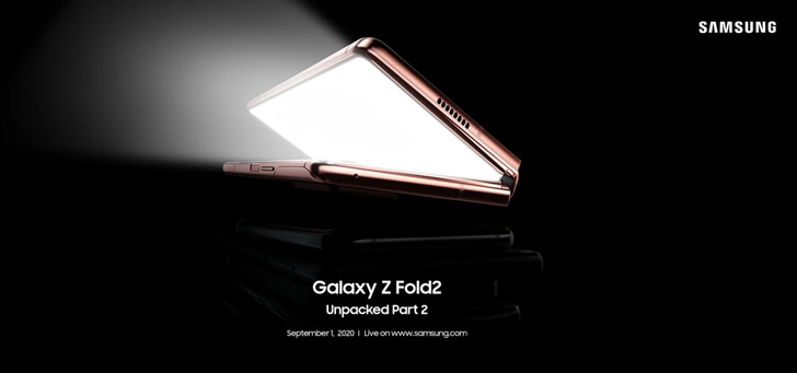 Samsung Galaxy Z Fold 2 aankondiging header