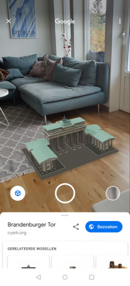 Google AR brandenburger tor