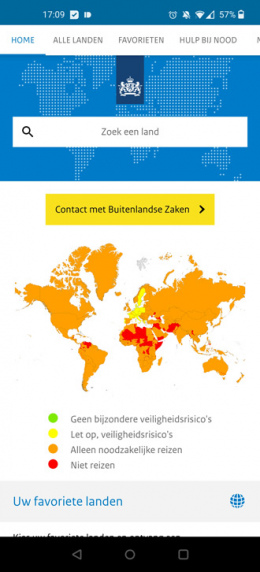 Reisapp Buitenlandse Zaken