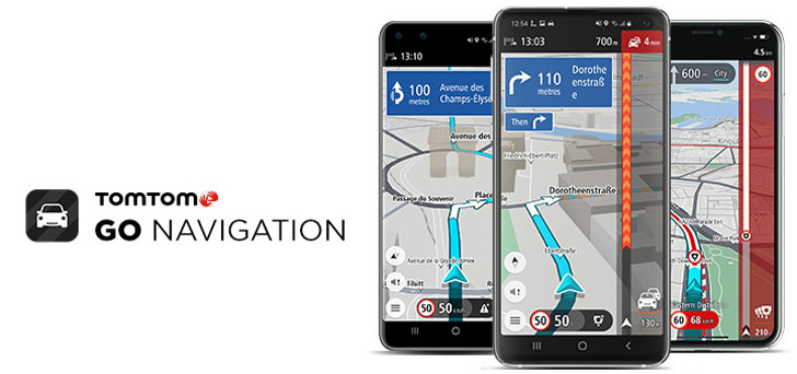 TomTom GO navigation header