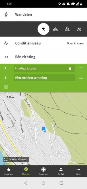 Komoot wandelen